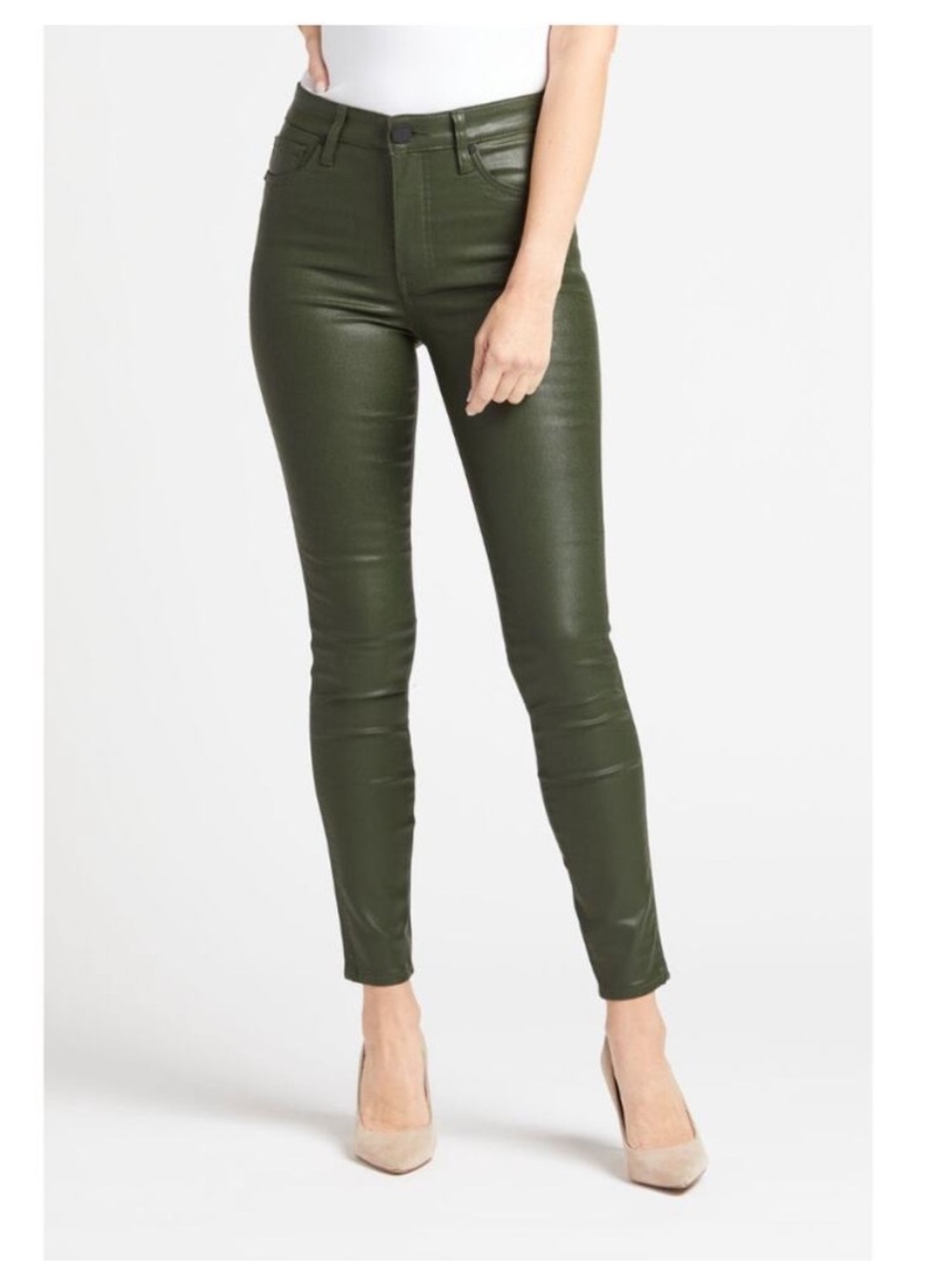 Kut from the Kloth Mia Faux Leather Skinny Jeans